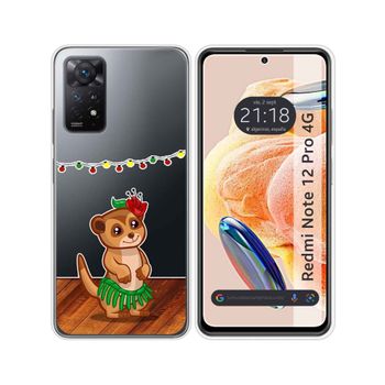 Funda Silicona Transparente Xiaomi Redmi Note 12 Pro 4g Diseño Suricata Dibujos