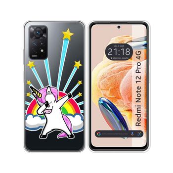 Funda Silicona Transparente Xiaomi Redmi Note 12 Pro 4g Diseño Unicornio Dibujos