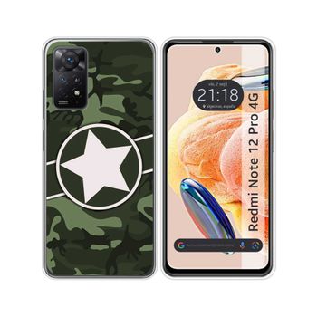 Funda Silicona Xiaomi Redmi Note 12 Pro 4g Diseño Camuflaje 01 Dibujos