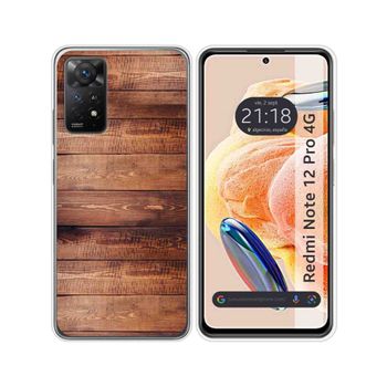 Funda Silicona Xiaomi Redmi Note 12 Pro 4g Diseño Madera 02 Dibujos