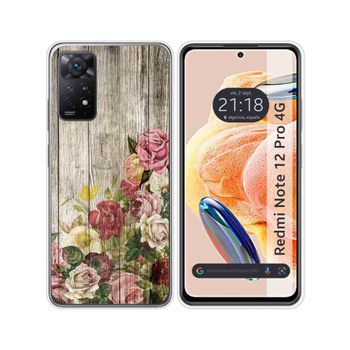 Funda Silicona Xiaomi Redmi Note 12 Pro 4g Diseño Madera 08 Dibujos