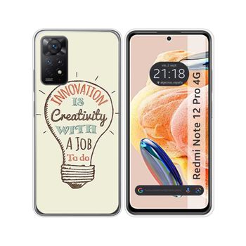 Funda Silicona Xiaomi Redmi Note 12 Pro 4g Diseño Creativity Dibujos