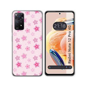 Funda Silicona Xiaomi Redmi Note 12 Pro 4g Diseño Flores Dibujos