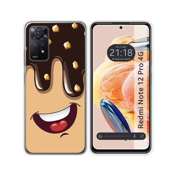 Funda Silicona Xiaomi Redmi Note 12 Pro 4g Diseño Helado Chocolate Dibujos