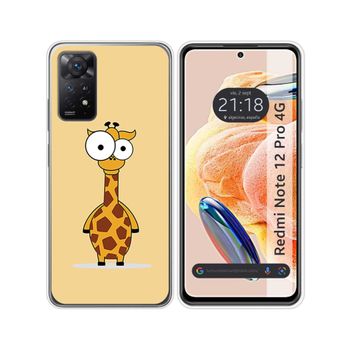 Funda Silicona Xiaomi Redmi Note 12 Pro 4g Diseño Jirafa Dibujos