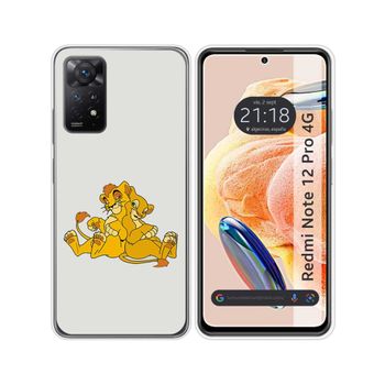 Funda Silicona Xiaomi Redmi Note 12 Pro 4g Diseño Leones Dibujos