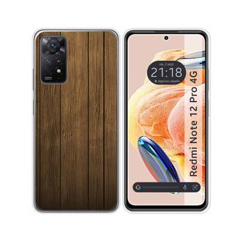 Funda Silicona Xiaomi Redmi Note 12 Pro 4g Diseño Madera Dibujos