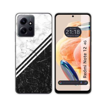 Funda Silicona Xiaomi Redmi Note 12 4g Diseño Mármol 01 Dibujos