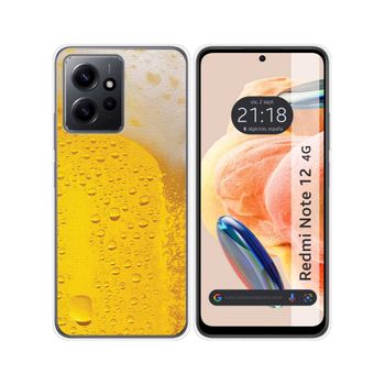 Funda Silicona Xiaomi Redmi Note 12 4g Diseño Cerveza Dibujos