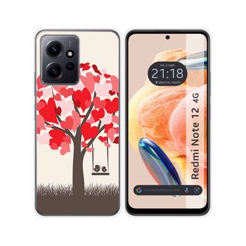 Funda Silicona Xiaomi Redmi Note 12 4g Diseño Pajaritos Dibujos