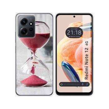 Funda Silicona Xiaomi Redmi Note 12 4g Diseño Reloj Dibujos