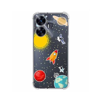 Funda Silicona Antigolpes Realme C55 Diseño Espacio Dibujos