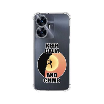 Funda Silicona Antigolpes Realme C55 Diseño Hombre Escalada Dibujos