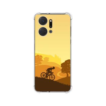 Funda Silicona Antigolpes Huawei Honor X8a Diseño Ciclista Dibujos