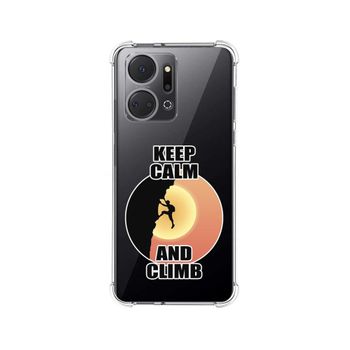 Funda Silicona Antigolpes Huawei Honor X8a Diseño Hombre Escalada Dibujos