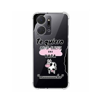 Funda Silicona Antigolpes Huawei Honor X8a Diseño Vaca Dibujos