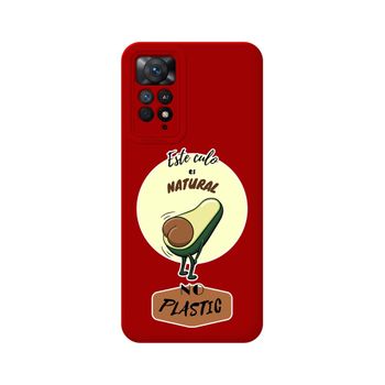 Funda Silicona Líquida Roja Xiaomi Redmi Note 12 Pro 4g Diseño Culo Natural Dibujos