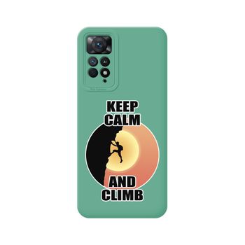 Funda Silicona Líquida Verde Xiaomi Redmi Note 12 Pro 4g Diseño Hombre Escalada Dibujos