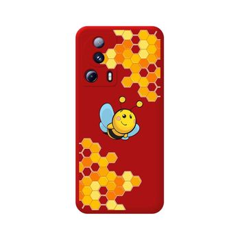 Funda Silicona Líquida Roja Xiaomi 13 Lite 5g Diseño Abeja Dibujos