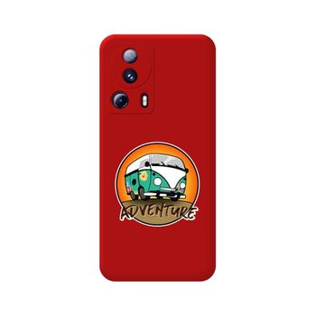 Funda Silicona Líquida Roja Xiaomi 13 Lite 5g Diseño Adventure Dibujos