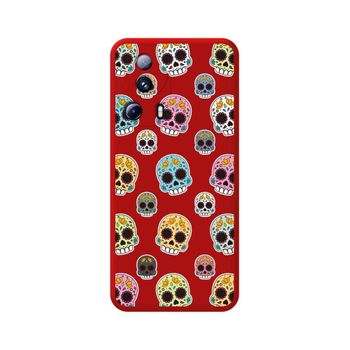 Funda Silicona Líquida Roja Xiaomi 13 Lite 5g Diseño Catrina Dibujos