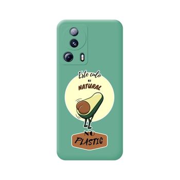 Funda Silicona Líquida Verde Xiaomi 13 Lite 5g Diseño Culo Natural Dibujos