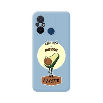 Funda Silicona Líquida Azul Xiaomi Redmi 12c Diseño Culo Natural Dibujos