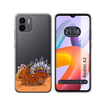 Funda Silicona Transparente Xiaomi Redmi A2 Diseño Bufalo Dibujos