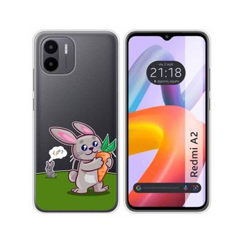 Funda Silicona Transparente Xiaomi Redmi A2 Diseño Conejo Dibujos