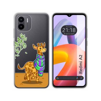 Funda Silicona Transparente Xiaomi Redmi A2 Diseño Jirafa Dibujos