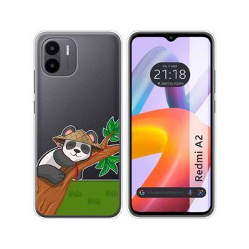 Funda Silicona Transparente Xiaomi Redmi A2 Diseño Panda Dibujos