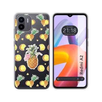 Funda Silicona Transparente Xiaomi Redmi A2 Diseño Piña Dibujos