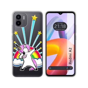 Funda Silicona Transparente Xiaomi Redmi A2 Diseño Unicornio Dibujos