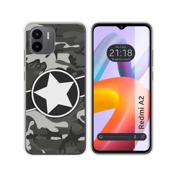 Funda Silicona Xiaomi Redmi A2 Diseño Camuflaje 02 Dibujos