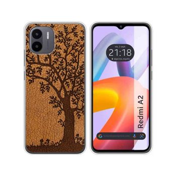 Funda Silicona Xiaomi Redmi A2 Diseño Cuero 03 Dibujos