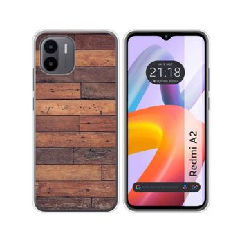 Funda Silicona Xiaomi Redmi A2 Diseño Madera 03 Dibujos