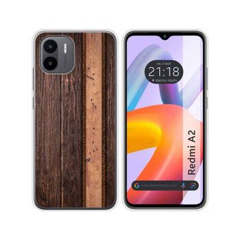 Funda Silicona Xiaomi Redmi A2 Diseño Madera 05 Dibujos