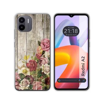 Funda Silicona Xiaomi Redmi A2 Diseño Madera 08 Dibujos