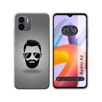 Funda Silicona Xiaomi Redmi A2 Diseño Barba Dibujos