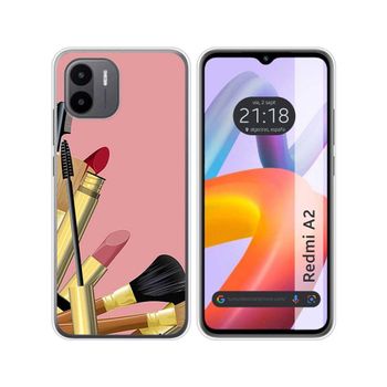 Funda Silicona Xiaomi Redmi A2 Diseño Brochas Dibujos