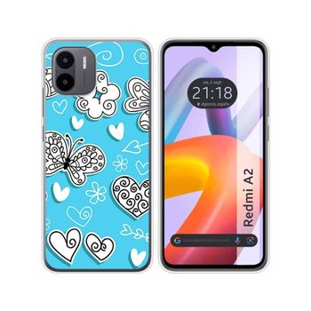 Funda Silicona Xiaomi Redmi A2 Diseño Mariposas Dibujos