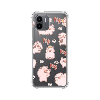 Funda Silicona Antigolpes Xiaomi Redmi A2 Diseño Cerdos Dibujos