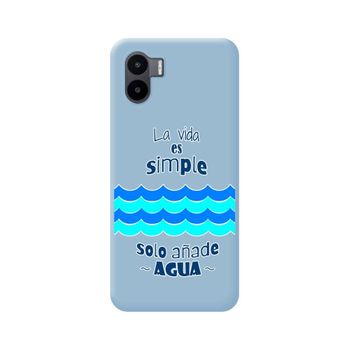 Funda Silicona Líquida Azul Xiaomi Redmi A2 Diseño Agua Dibujos