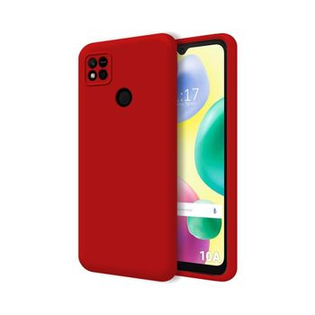 Funda Silicona Líquida Ultra Suave Para Xiaomi Redmi 10a Color Roja