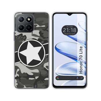 Funda Silicona Para Huawei Honor 70 Lite 5g Diseño Camuflaje 02 Dibujos