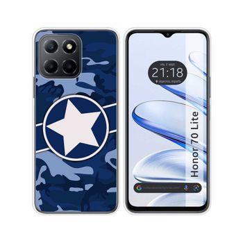 Funda Silicona Para Huawei Honor 70 Lite 5g Diseño Camuflaje 03 Dibujos