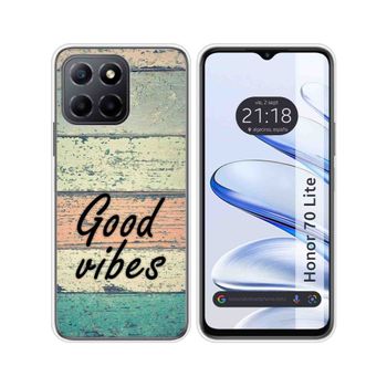 Funda Silicona Para Huawei Honor 70 Lite 5g Diseño Madera 01 Dibujos