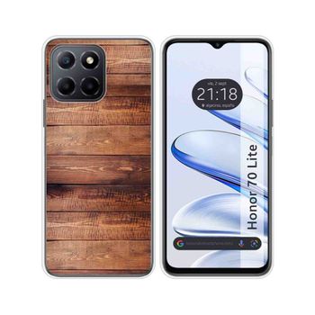 Funda Silicona Para Huawei Honor 70 Lite 5g Diseño Madera 02 Dibujos