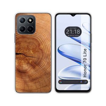 Funda Silicona Para Huawei Honor 70 Lite 5g Diseño Madera 04 Dibujos