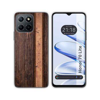 Funda Silicona Para Huawei Honor 70 Lite 5g Diseño Madera 05 Dibujos